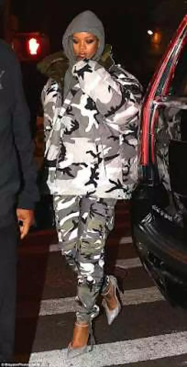 Rihanna In Full Camouflage For Her New Music Video [Photos]